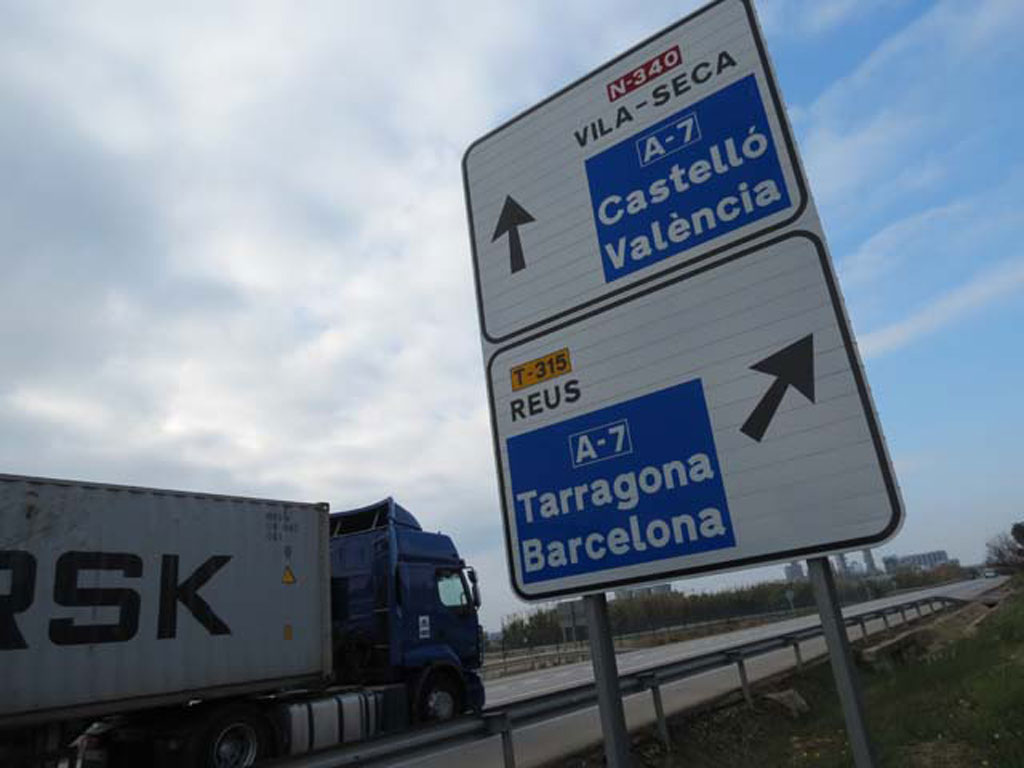 Los transportistas, en contra del desvío de la N-340