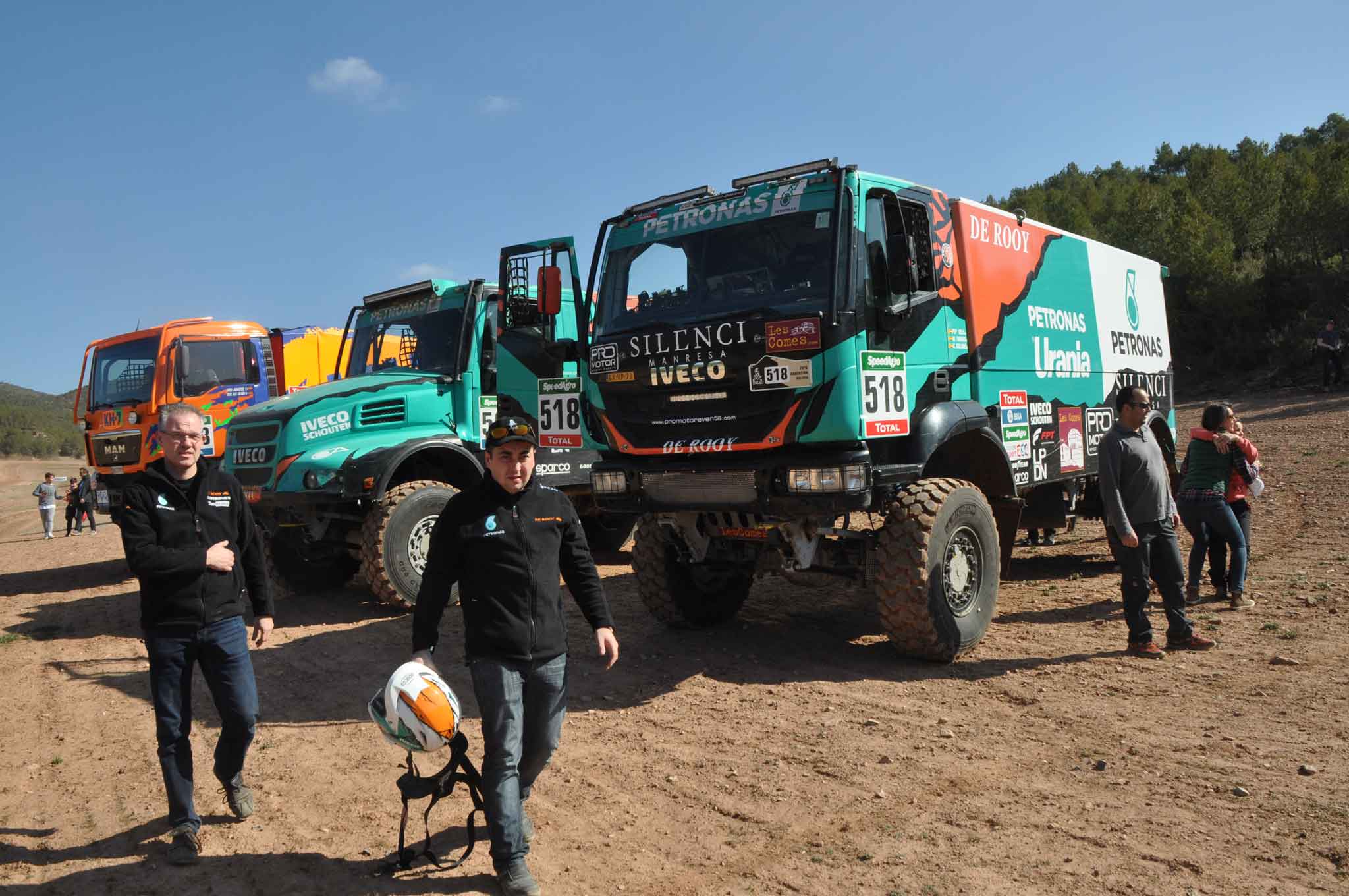 El Team Iveco-Derooy consigue la máxima expectación de Les Comes 4X4