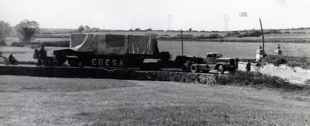 El Diamond en pleno trabajo para el compañía eléctrica ENESA.