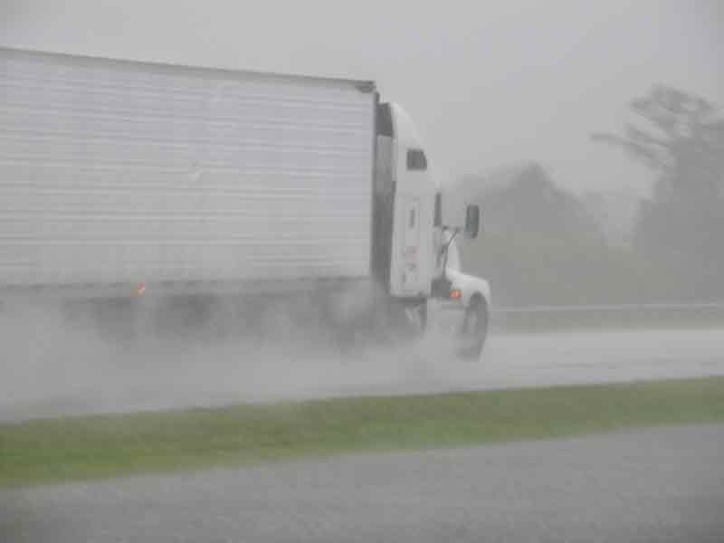 Los truckers de Florida en época de huracanes