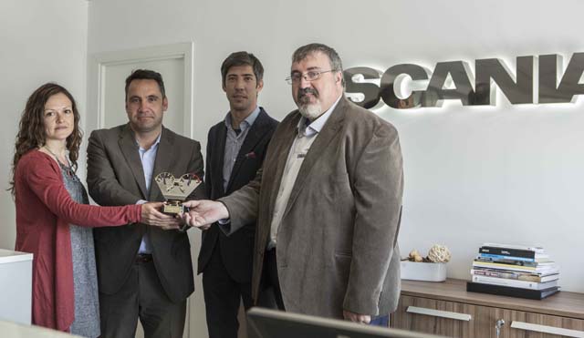 Premio Camión más eficiente en el test de pruebas encamion.com al Scania Streamline R 490