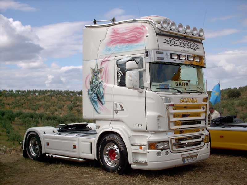 Concentración de camiones decorados en Montehermoso 2010