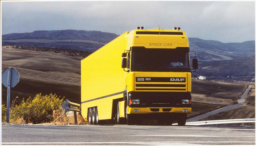 La primera versión Super Space Cab del DAF 95 podía montar un motor Cummins de 500 CV.