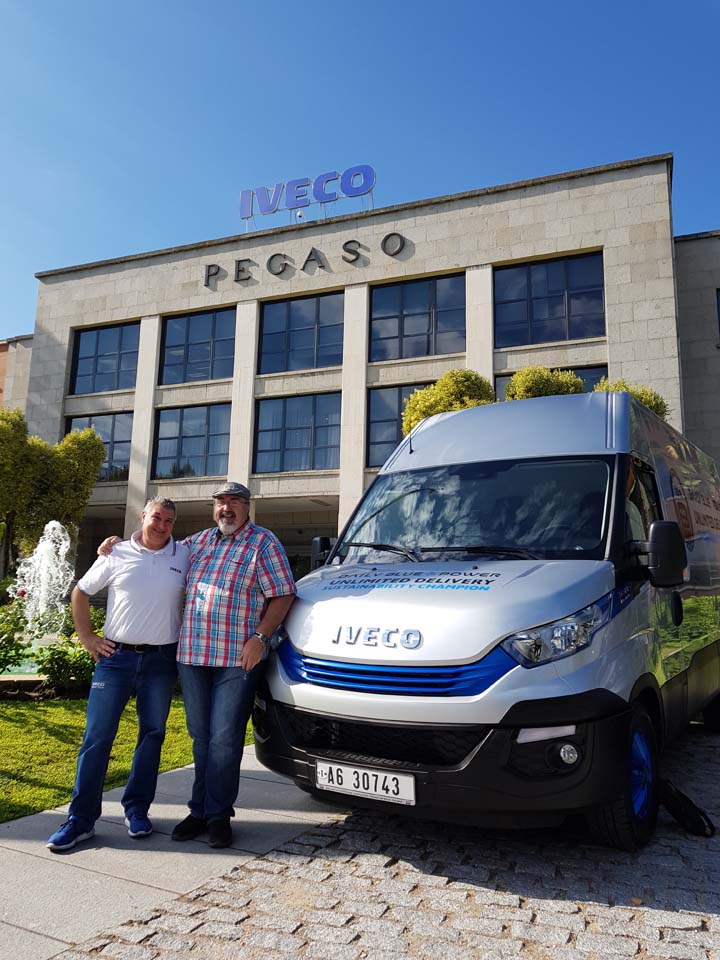 Siempre es un placer saludar al Demo Driver experto en vehículos a gas de IVECO Italia, Nicola.