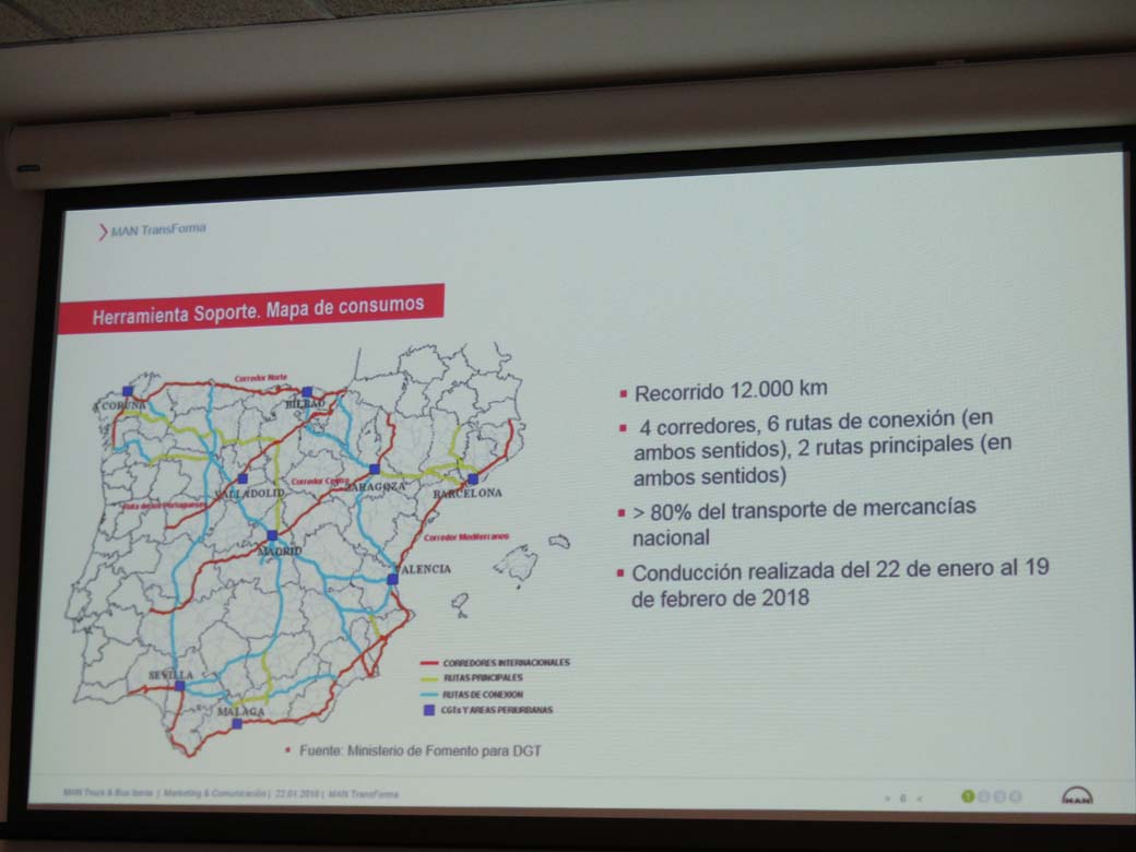 Por estas rutas se mueve el 80 por cien de las mercancías en España según datos de la DGT.