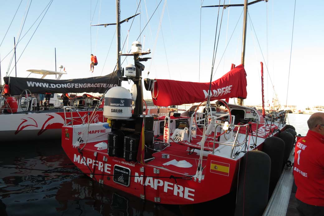 Uno de los equipos que toma parte en la regata lo hace bajo pabellón español.