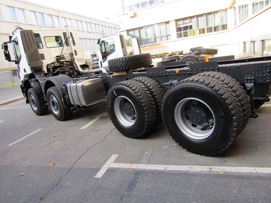 IVECO ofrece tres alturas de chasis en función de la dureza del terreno que afrontemos.