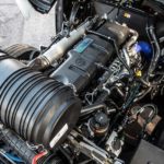 Motor Ford Ecotorq 13 litros y seis cilindros.