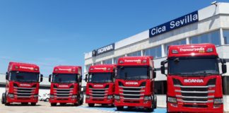 Transursedis apuesta por el gas con 5 Scania R410 de GNL Entrega de Scania a Transursedis